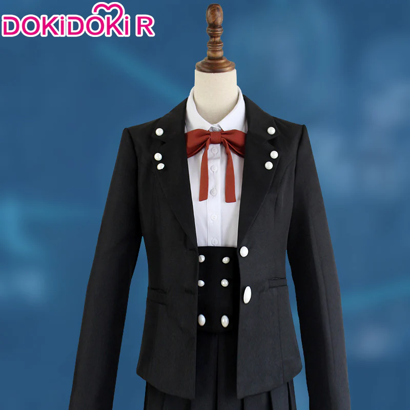 DokiDoki-R Game Cosplay Black White Dress Costume Halloween - Image 6