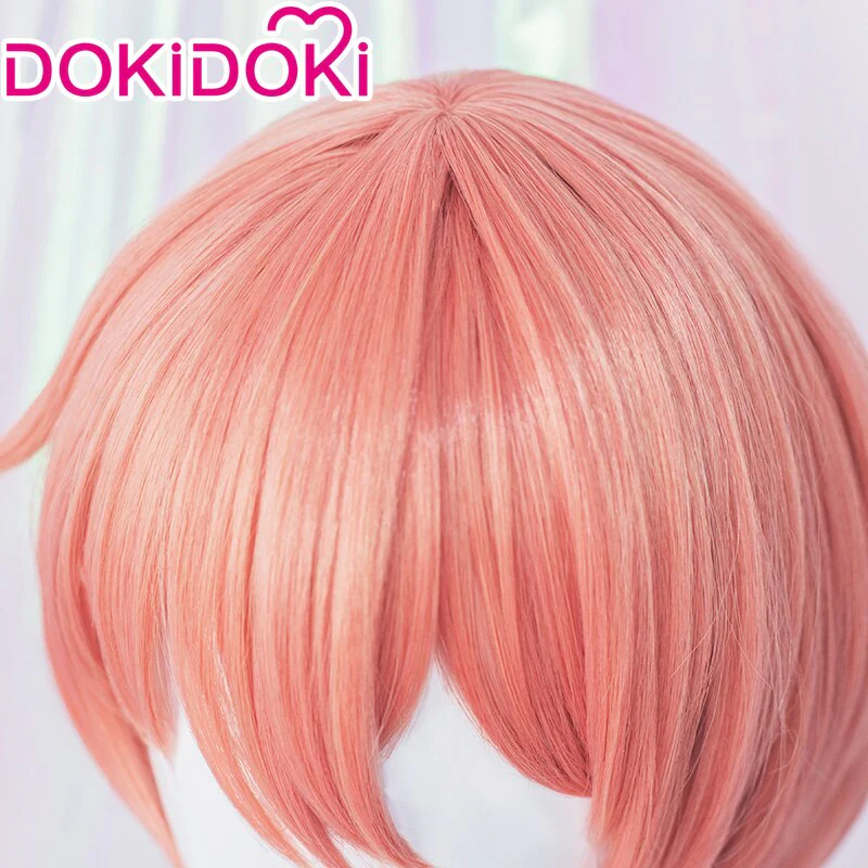 【Ready For Ship】DokiDoki Game Literature Club Cosplay Wig / Hairband Sayori  Short Pink  DDLC - Image 5