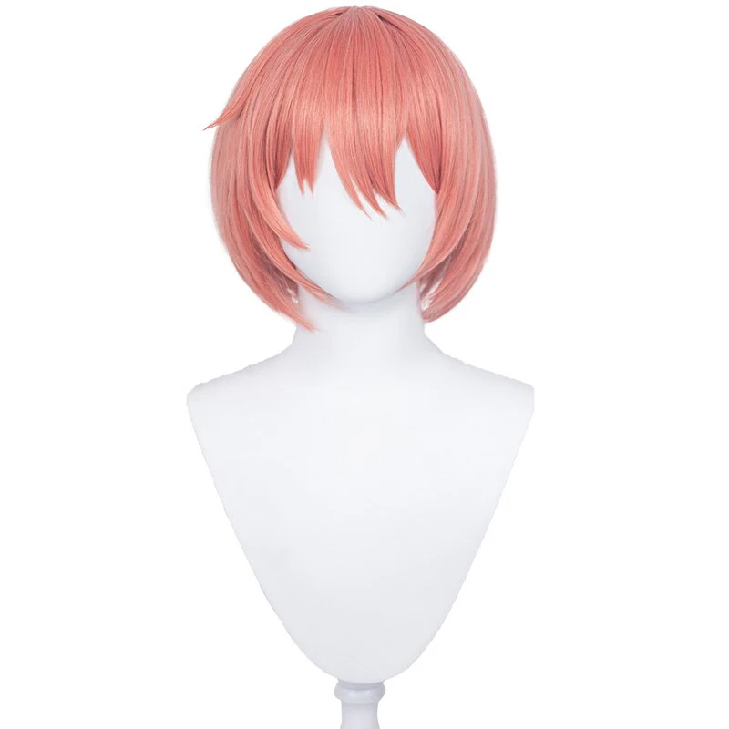 【Ready For Ship】DokiDoki Game Literature Club Cosplay Wig / Hairband Sayori  Short Pink  DDLC - Image 6