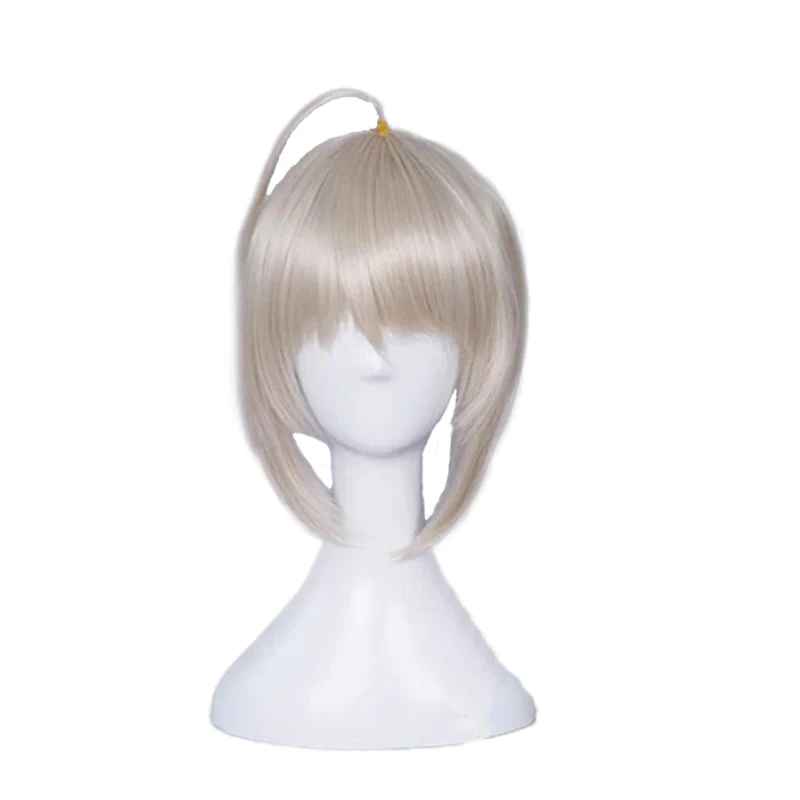 【Ready For Ship】DokiDoki Game Fate/stay night Cosplay Wig Arutoria Pendoragon Hair Women Fate/stay night Saber Alter Cosplay Short Wig - Image 6