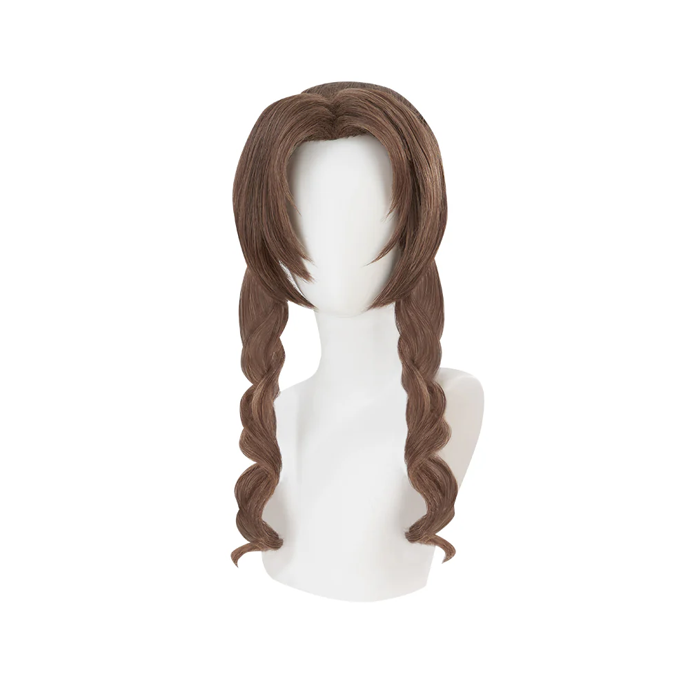 【Ready For Ship】DokiDoki Game Aeriith Cosplay Wig Blonde Hair Aeriith Gaiinsborough - Image 5
