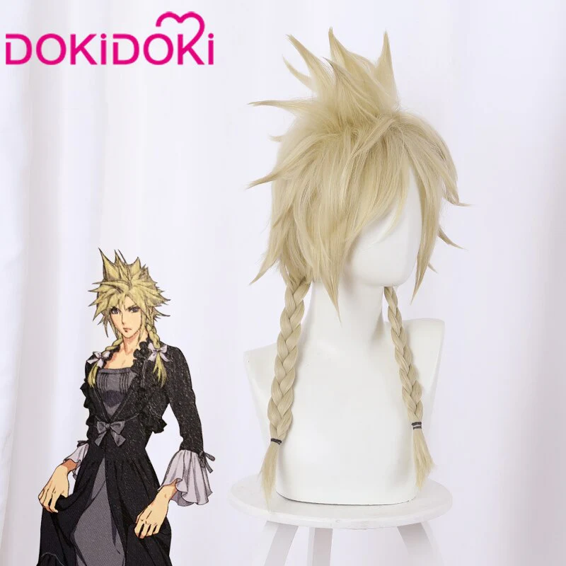 DokiDoki Game Clloud Striife Cosplay Wig Girls Ver Blone Men Hair - Image 2