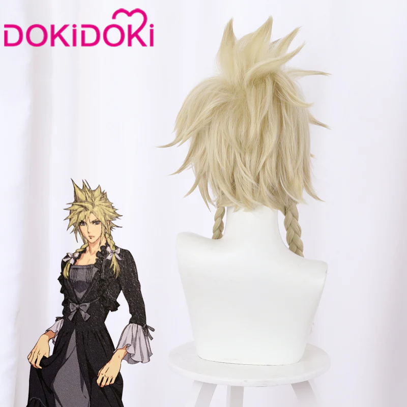 DokiDoki Game Clloud Striife Cosplay Wig Girls Ver Blone Men Hair - Image 3