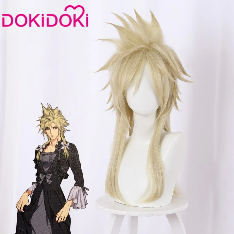 DokiDoki Game Clloud Striife Cosplay Wig Girls Ver Blone Men Hair - Image 4