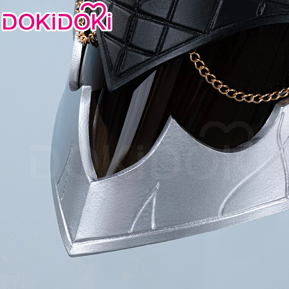 【Partially Ready For Ship】DokiDoki Game Genshin Impact Capitano Cosplay Wig / Mask Long Straight Red Hair Natlan The Captain - Image 13