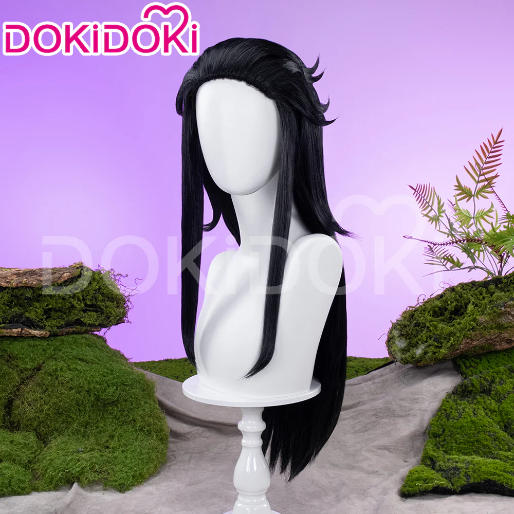【Partially Ready For Ship】DokiDoki Game Genshin Impact Capitano Cosplay Wig / Mask Long Straight Red Hair Natlan The Captain - Image 3
