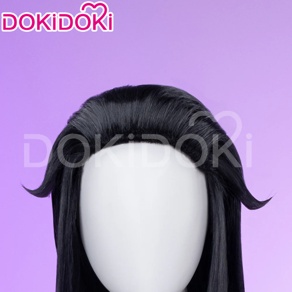 【Partially Ready For Ship】DokiDoki Game Genshin Impact Capitano Cosplay Wig / Mask Long Straight Red Hair Natlan The Captain - Image 5