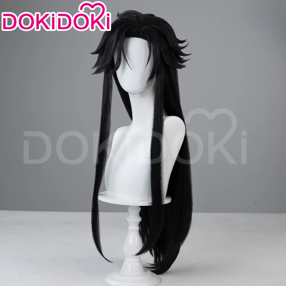 【Partially Ready For Ship】DokiDoki Game Genshin Impact Capitano Cosplay Wig / Mask Long Straight Red Hair Natlan The Captain - Image 7