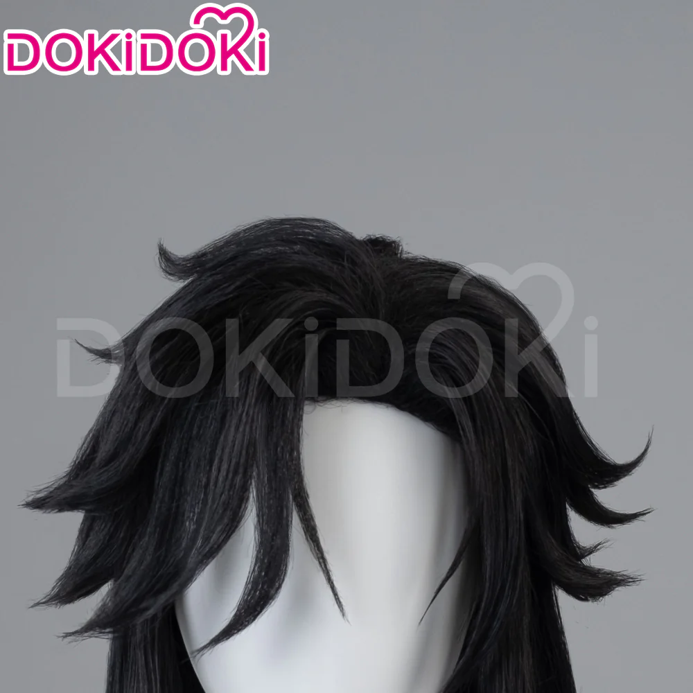 【Partially Ready For Ship】DokiDoki Game Genshin Impact Capitano Cosplay Wig / Mask Long Straight Red Hair Natlan The Captain - Image 9