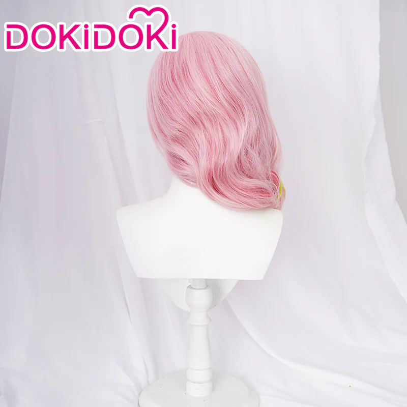 【Ready For Ship】DokiDoki Game Genshin Impact Cosplay Babel Wig Long Pink Green Highlight Curly Hair Eremite Scorching Loremaster - Image 2