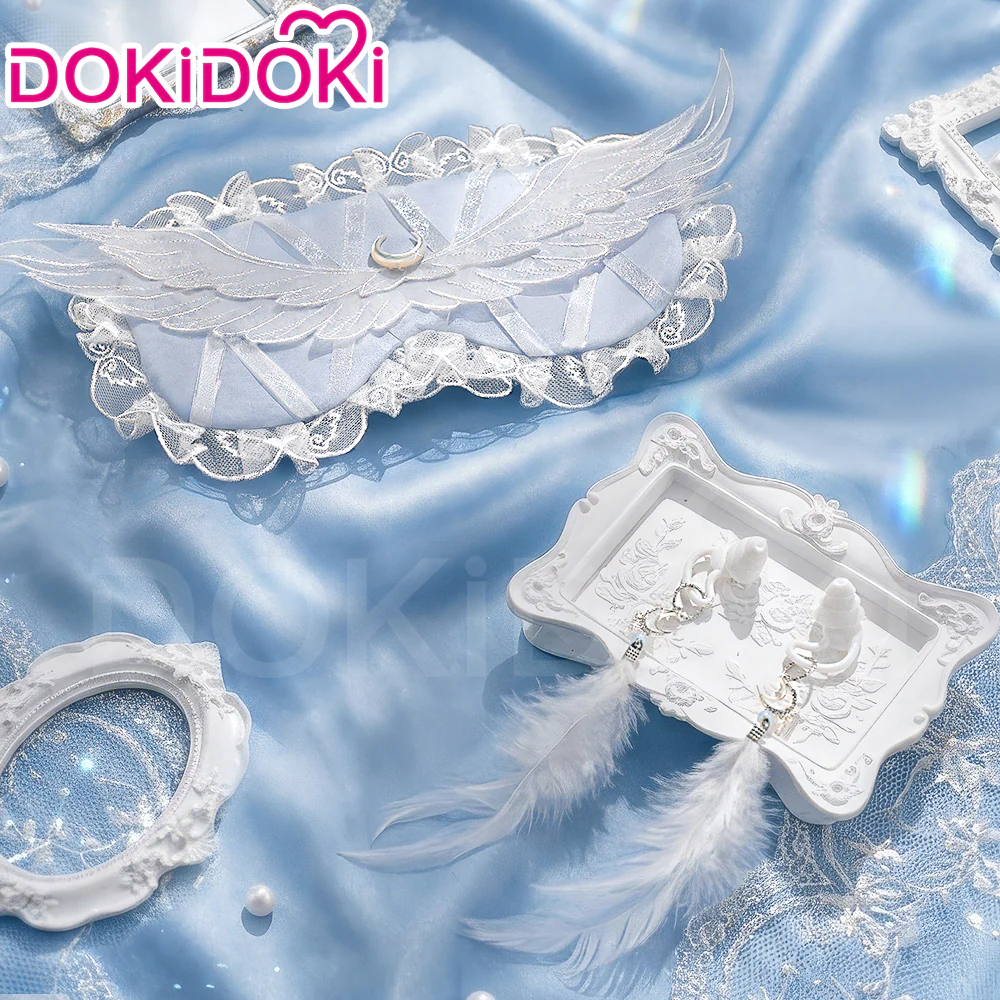 DokiDoki Game Genshin Impact Cosplay Columbina EyeMask / Sleep Mask / Earplugs / Earring Doujin Moon Maiden Song of the Welkin Moon Nod Krai