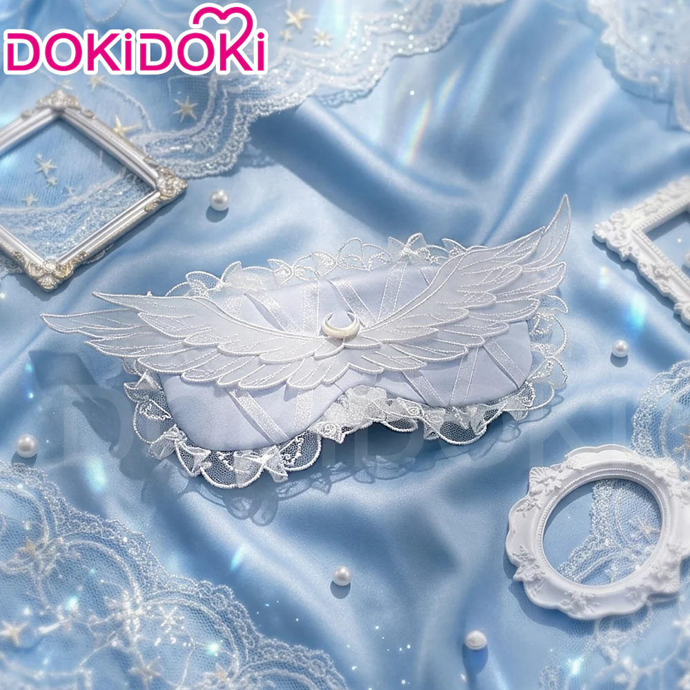 DokiDoki Game Genshin Impact Cosplay Columbina EyeMask / Sleep Mask / Earplugs / Earring Doujin Moon Maiden Song of the Welkin Moon Nod Krai - Image 2