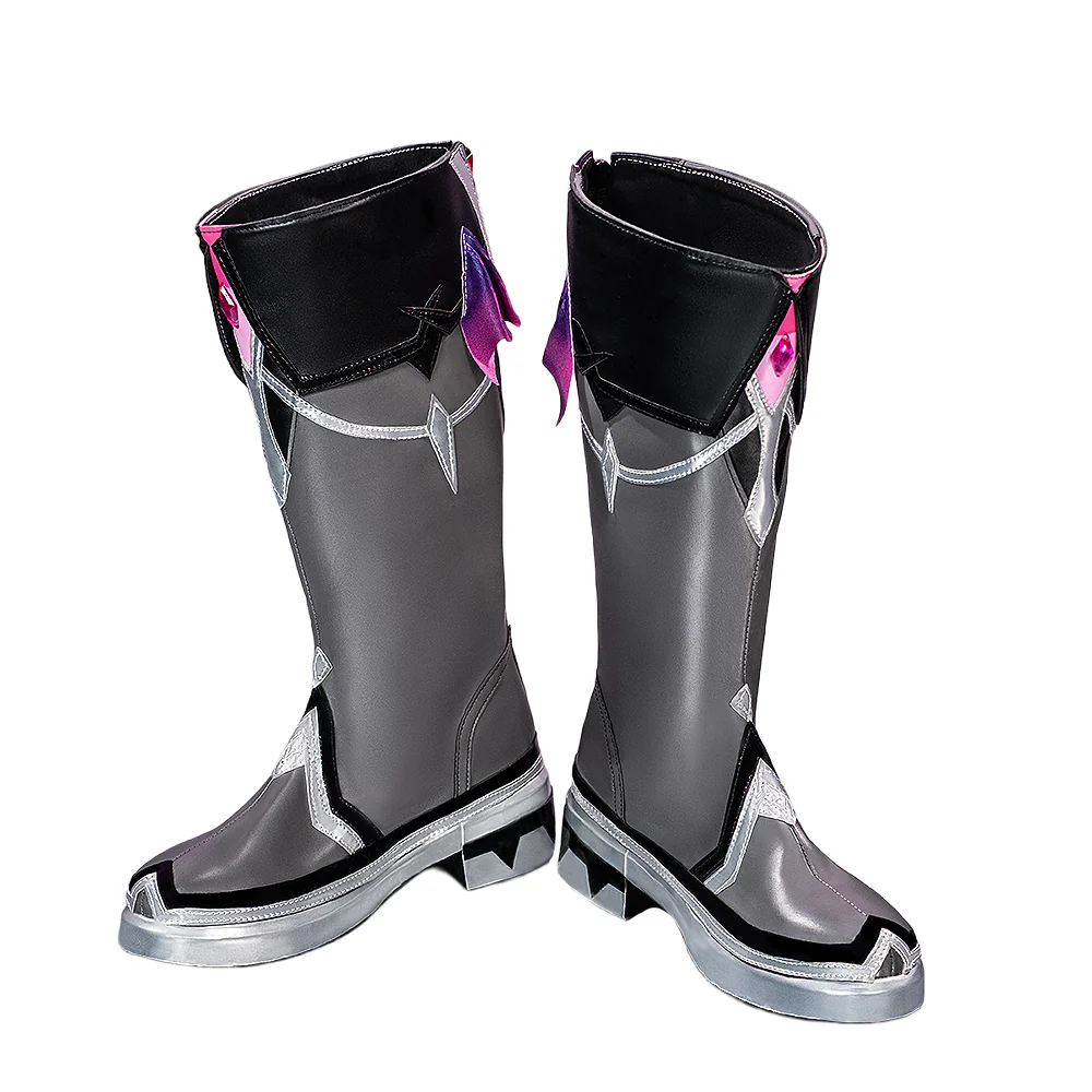 DokiDoki Game Genshin Impact Cosplay Durin Shoes Song of the Welkin Moon Black / Grey - Image 10