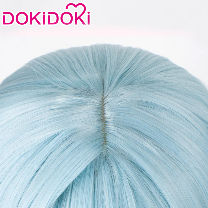 【Ready For Ship】DokiDoki Game Genshin Impact Cosplay Faruzan Wig Long Blue-green - Image 4