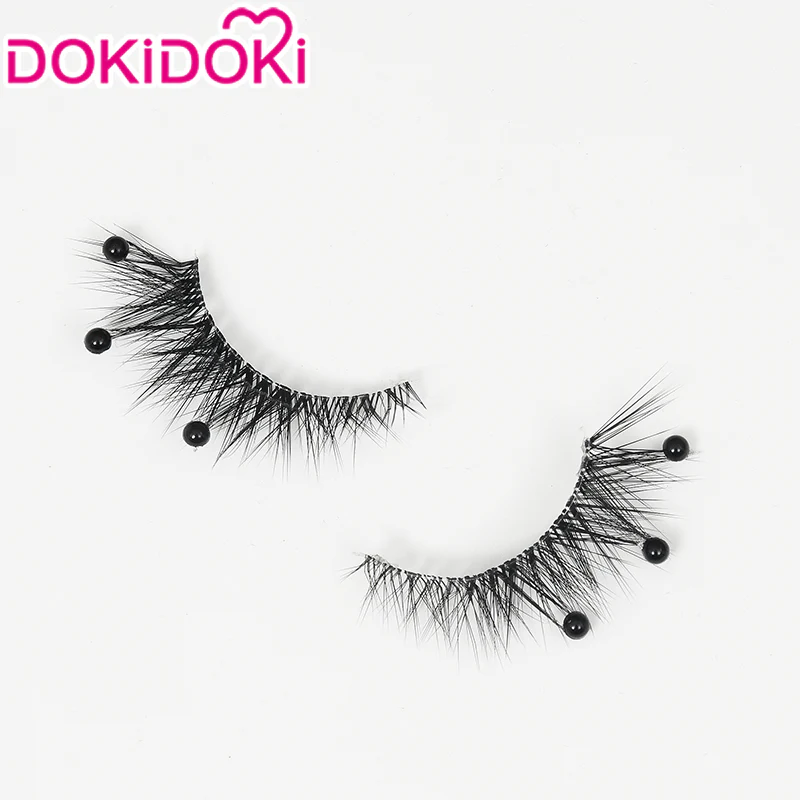 DokiDoki Game Genshin Impact Cosplay Focalors Black False Eyelashes With Rhinestones Furina Fontaine - Image 3