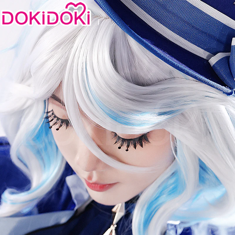 DokiDoki Game Genshin Impact Cosplay Focalors Black False Eyelashes With Rhinestones Furina Fontaine - Image 6