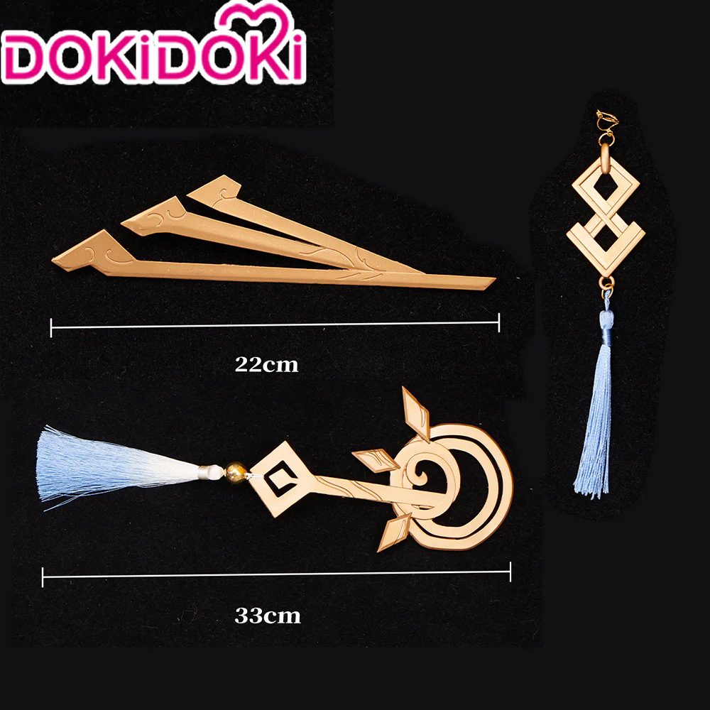 【Ready For Ship】DokiDoki Game Genshin Impact Cosplay Beidou cosplay  Wig Women Long Brown Wig / Accessories - Image 10