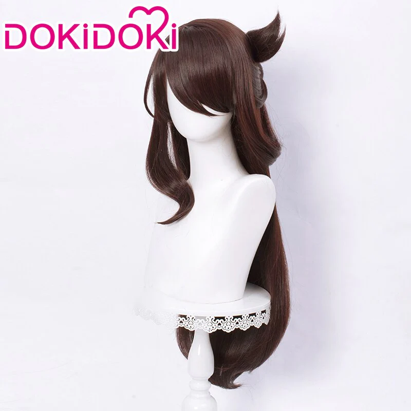 【Ready For Ship】DokiDoki Game Genshin Impact Cosplay Beidou cosplay  Wig Women Long Brown Wig / Accessories - Image 3