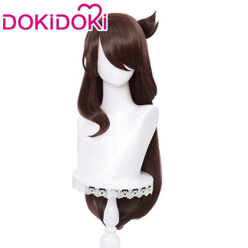 【Ready For Ship】DokiDoki Game Genshin Impact Cosplay Beidou cosplay  Wig Women Long Brown Wig / Accessories - Image 5