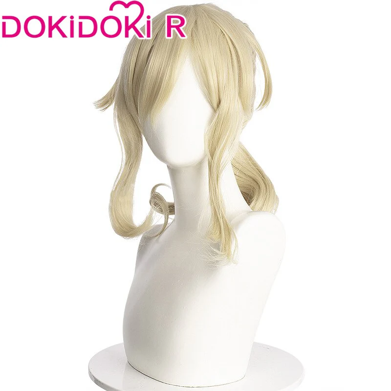 【Ready For Ship】DokiDoki Game Genshin Impact Cosplay Jean cosplay Wig Women Light Yellow Wig - Image 2