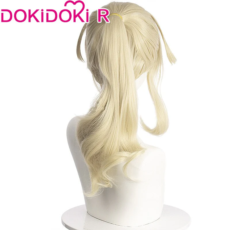 【Ready For Ship】DokiDoki Game Genshin Impact Cosplay Jean cosplay Wig Women Light Yellow Wig - Image 3