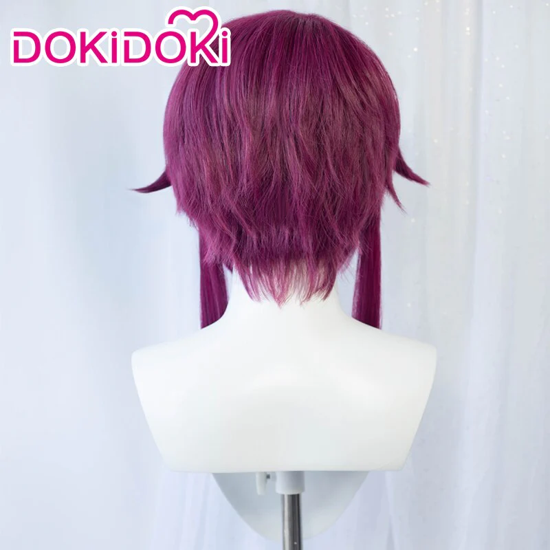 【Ready For Ship】DokiDoki Game Genshin Impact Cosplay Rosaria Wig Women Purple Wig - Image 2