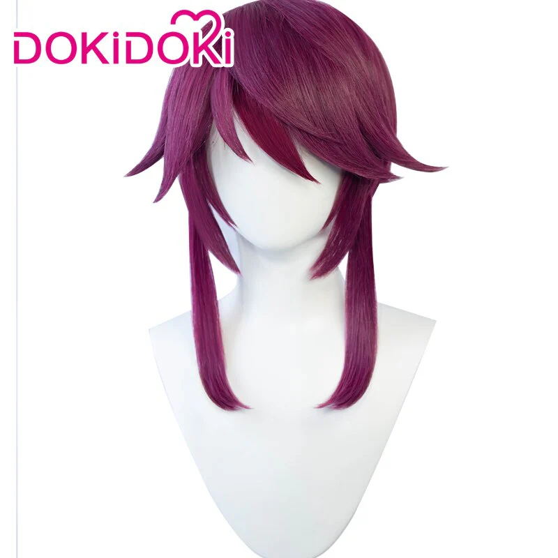 【Ready For Ship】DokiDoki Game Genshin Impact Cosplay Rosaria Wig Women Purple Wig - Image 4