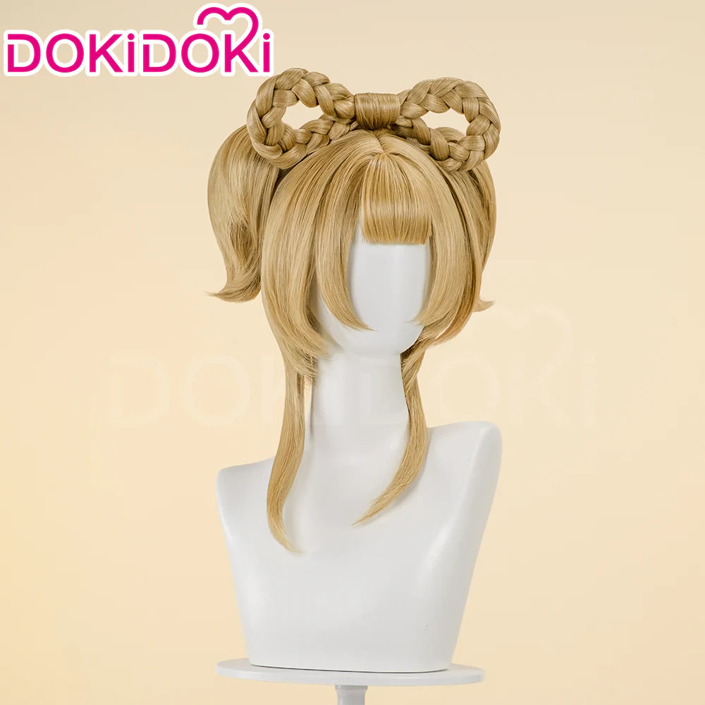 【Ready For Ship】【Last Batch】DokiDoki Game Genshin Impact Cosplay  Yaoyao Wig Women Yao Yao Light Brown Wig - Image 3