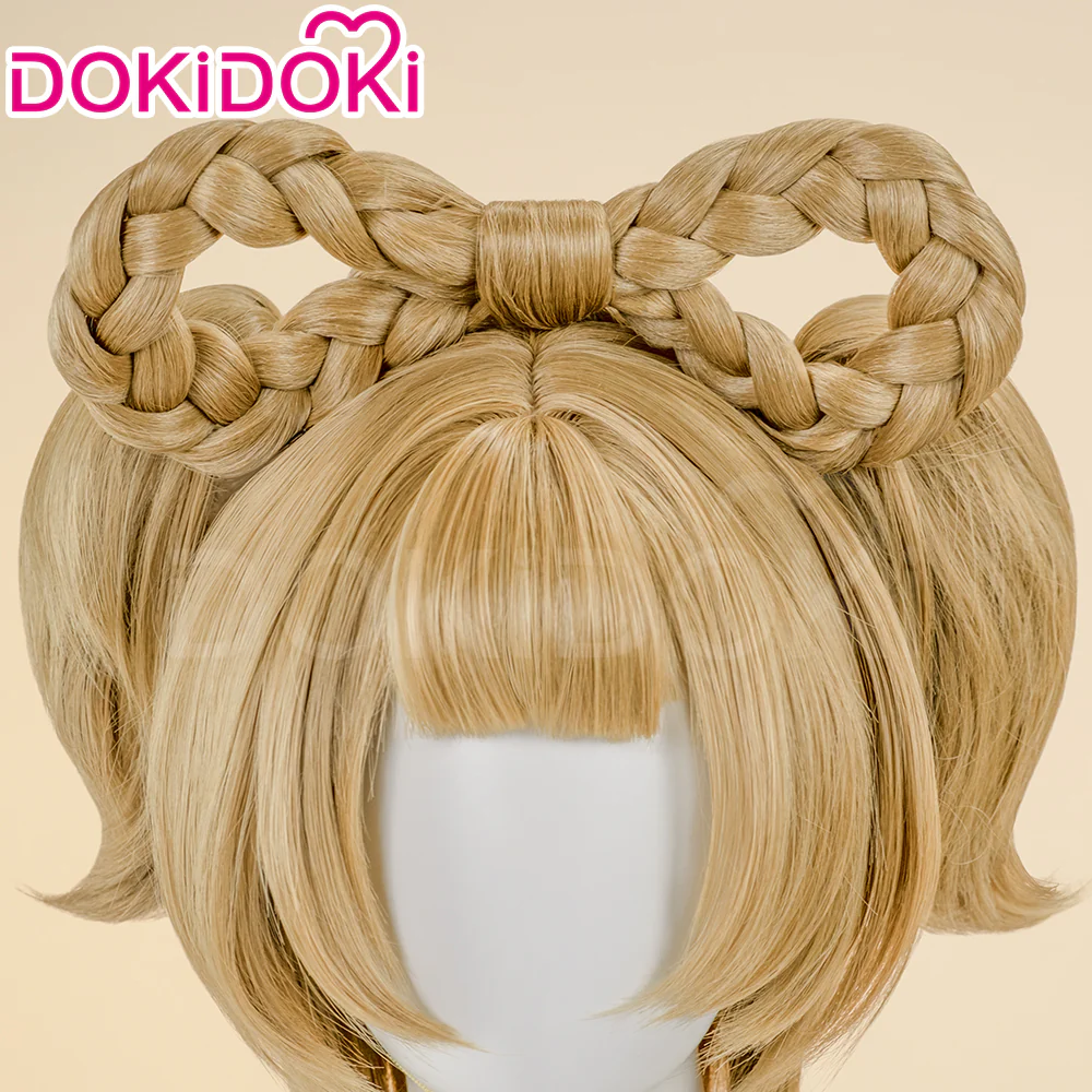 【Ready For Ship】【Last Batch】DokiDoki Game Genshin Impact Cosplay  Yaoyao Wig Women Yao Yao Light Brown Wig - Image 4