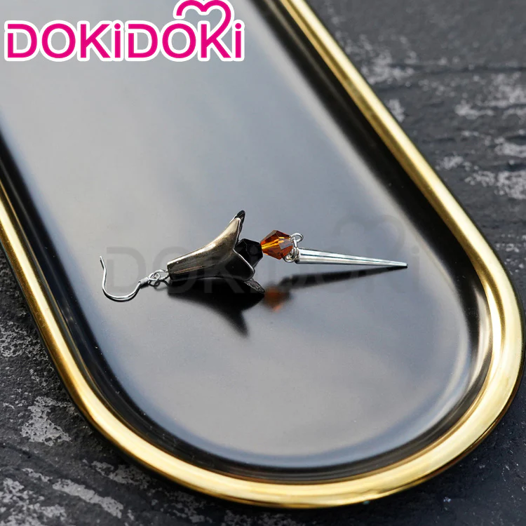 【Partially Ready For Ship】DokiDoki Game Genshin Impact Cosplay Halloween Zhongli Cosplay Earrings Zhong Li - Image 11
