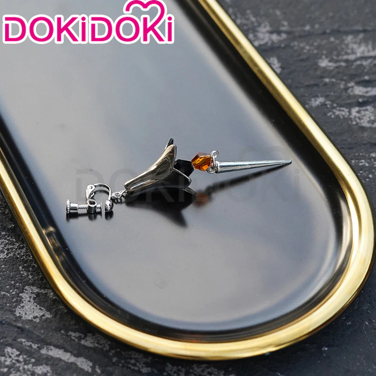 【Partially Ready For Ship】DokiDoki Game Genshin Impact Cosplay Halloween Zhongli Cosplay Earrings Zhong Li - Image 17