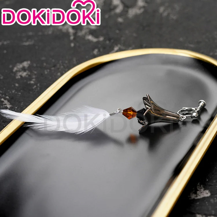 【Partially Ready For Ship】DokiDoki Game Genshin Impact Cosplay Halloween Zhongli Cosplay Earrings Zhong Li - Image 9