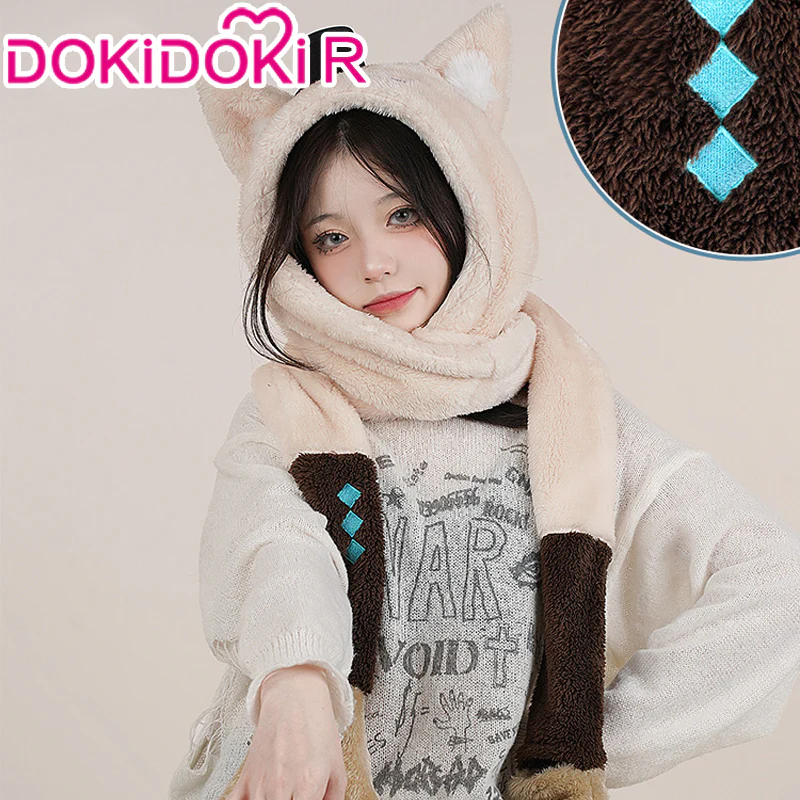 【In Stock】DokiDoki Game Genshin Impact Cosplay Lyney / Lynette Hat Winter Furry Hat Cute - Image 4