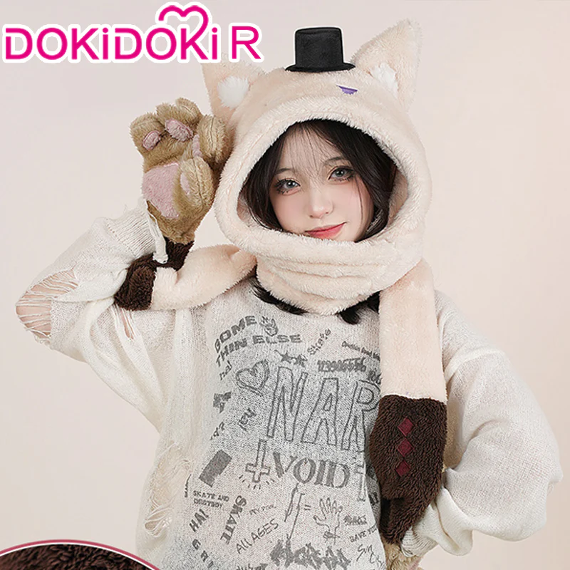 【In Stock】DokiDoki Game Genshin Impact Cosplay Lyney / Lynette Hat Winter Furry Hat Cute - Image 5