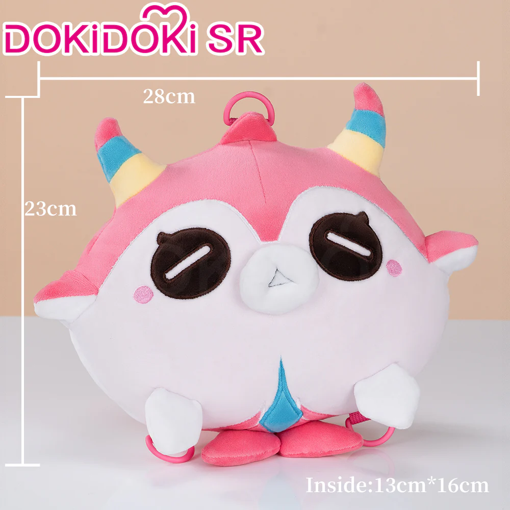 【Ready For Ship】【Last Batch】DokiDoki-SR Game Genshin Impact Cosplay Mualani Pink Pufferfish Bag Doll Plushies Backpack/ Papa Circle Plastic Wristband - Image 2
