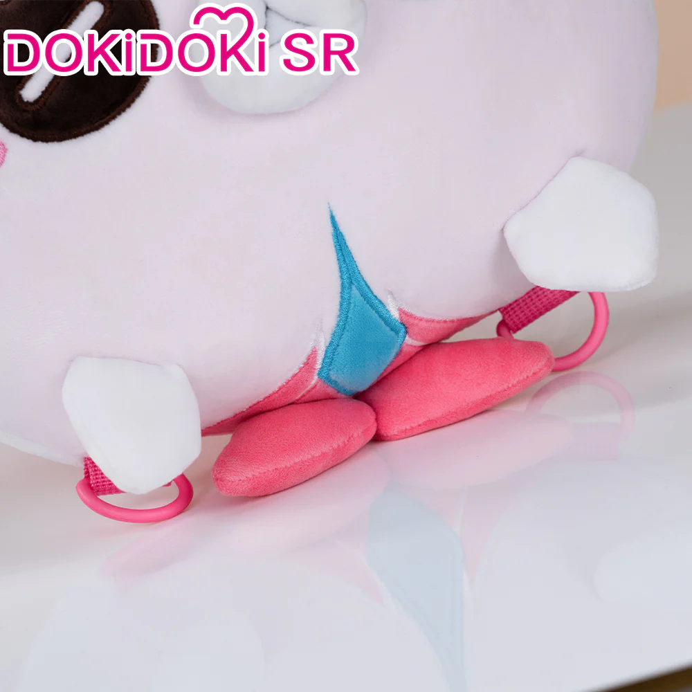 【Ready For Ship】【Last Batch】DokiDoki-SR Game Genshin Impact Cosplay Mualani Pink Pufferfish Bag Doll Plushies Backpack/ Papa Circle Plastic Wristband - Image 5