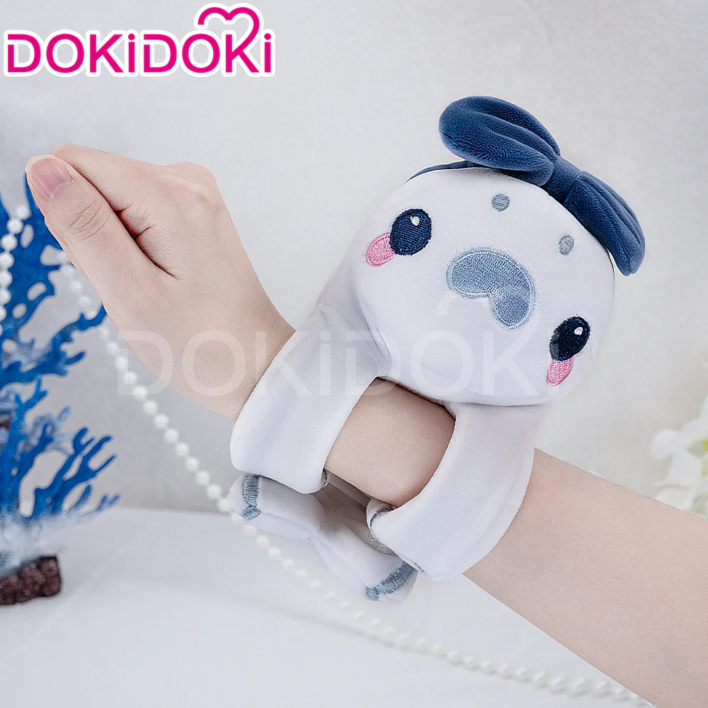 【Ready For Ship】【Last Batch】DokiDoki-SR Game Genshin Impact Cosplay Mualani Pink Pufferfish Bag Doll Plushies Backpack/ Papa Circle Plastic Wristband - Image 6