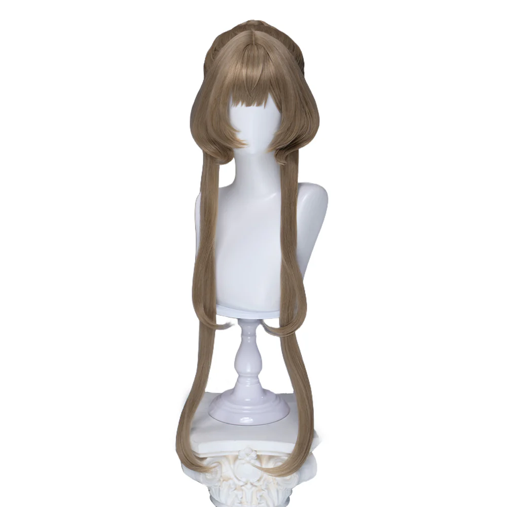 【Ready For Ship】DokiDoki Game Genshin Impact Cosplay Sandrone Wig Long Straight Brown Hair Marionette Song of the Welkin Moon - Image 11
