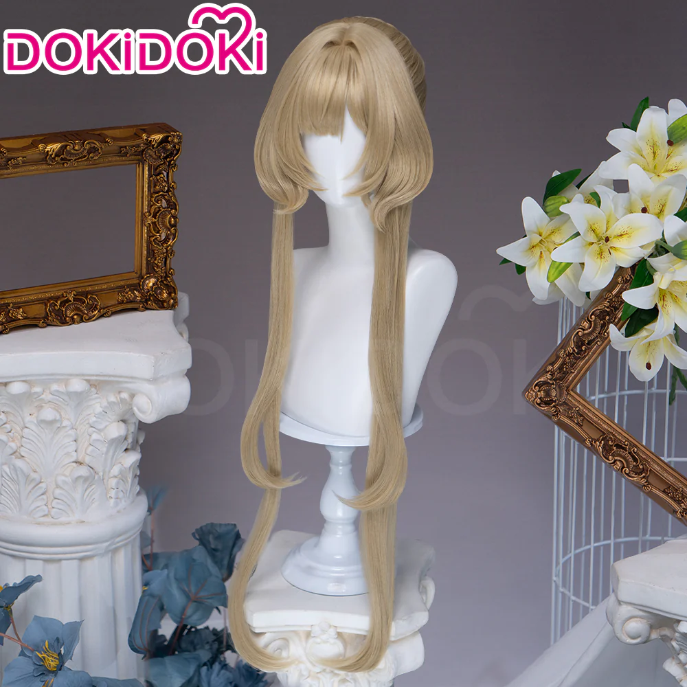 【Ready For Ship】DokiDoki Game Genshin Impact Cosplay Sandrone Wig Long Straight Brown Hair Marionette Song of the Welkin Moon - Image 3