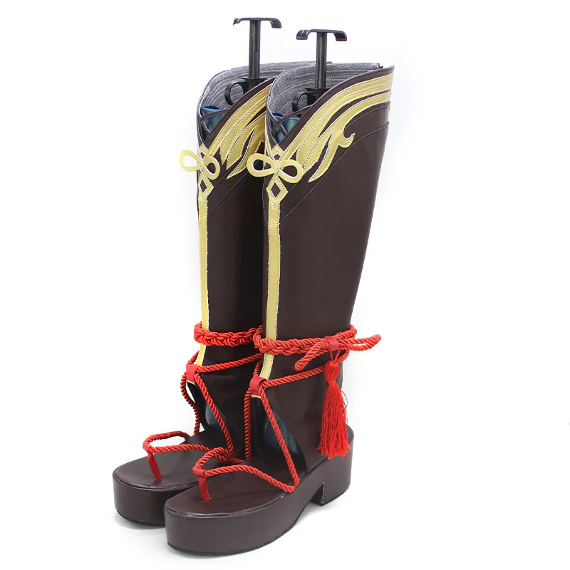 【In Stock】DokiDoki Game Genshin Impact Cosplay Shikanoin Heizou Cosplay Shoes - Image 7