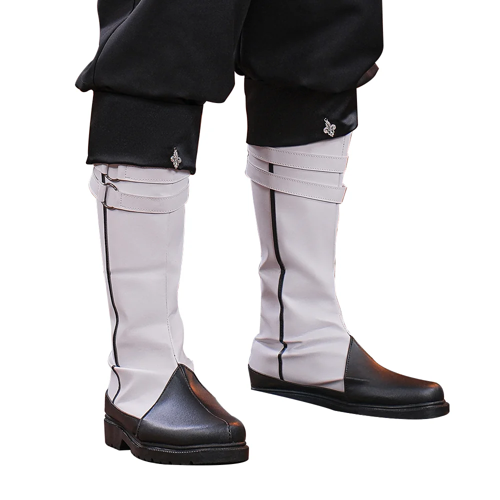 【In Stock】DokiDoki Game Genshin Impact Cosplay Spina di Rosula Butler Melus / Attendant Silver Shoes Navia Fontaine - Image 2