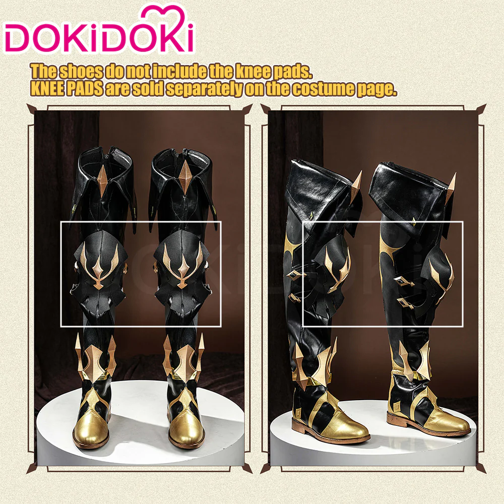 DokiDoki Game Genshin Impact Cosplay Varka Shoes Song of the Welkin Moon Nod Krai