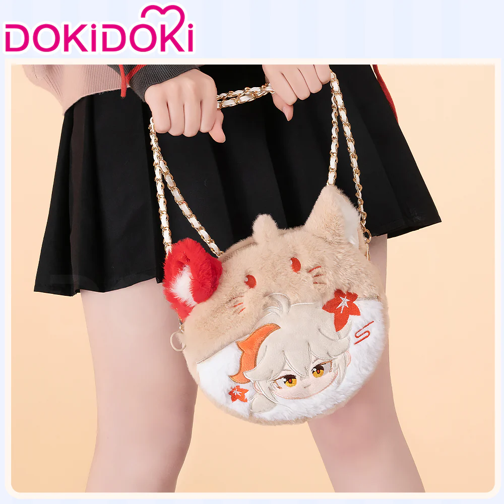 DokiDoki Game Genshin Impact Cosplay Xiao / Wanderer / Kazuha / Focalors / Furina / Venti Coin Bag Plush Cute Itabag - Image 4