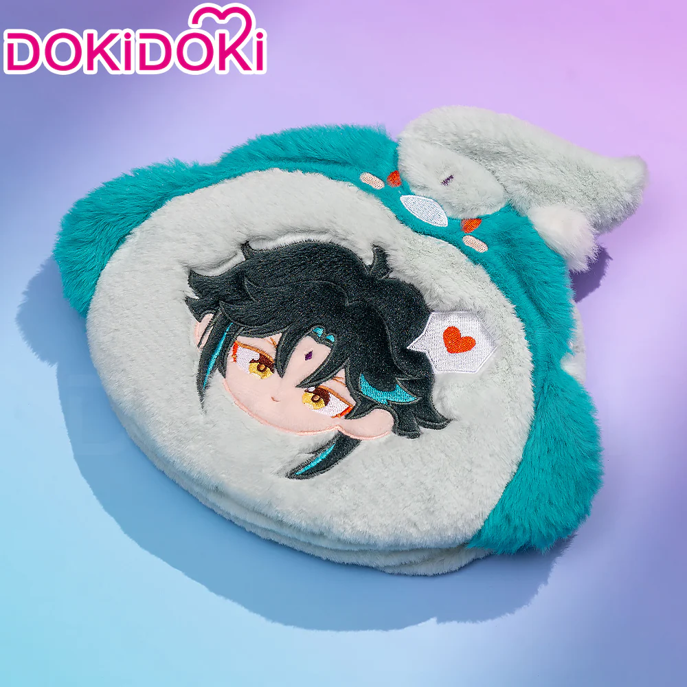 DokiDoki Game Genshin Impact Cosplay Xiao / Wanderer / Kazuha / Focalors / Furina / Venti Coin Bag Plush Cute Itabag - Image 5