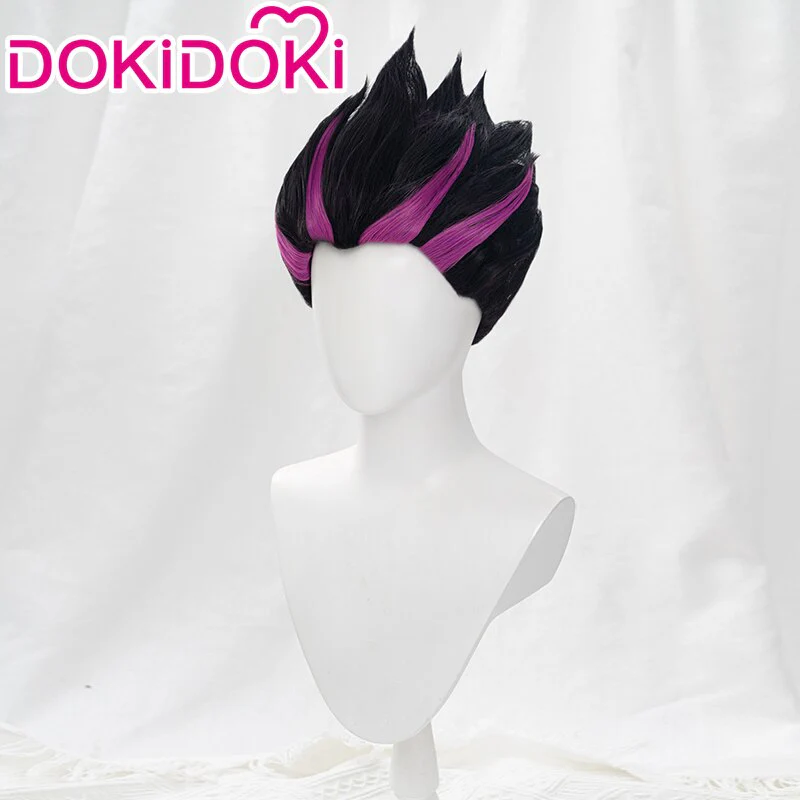 【Ready For Ship】DokiDoki Game Genshin Impact Cosplay Yakshas Bosacius Fushe Wig  Marshal Vritras Cosplay Wig Short - Image 2