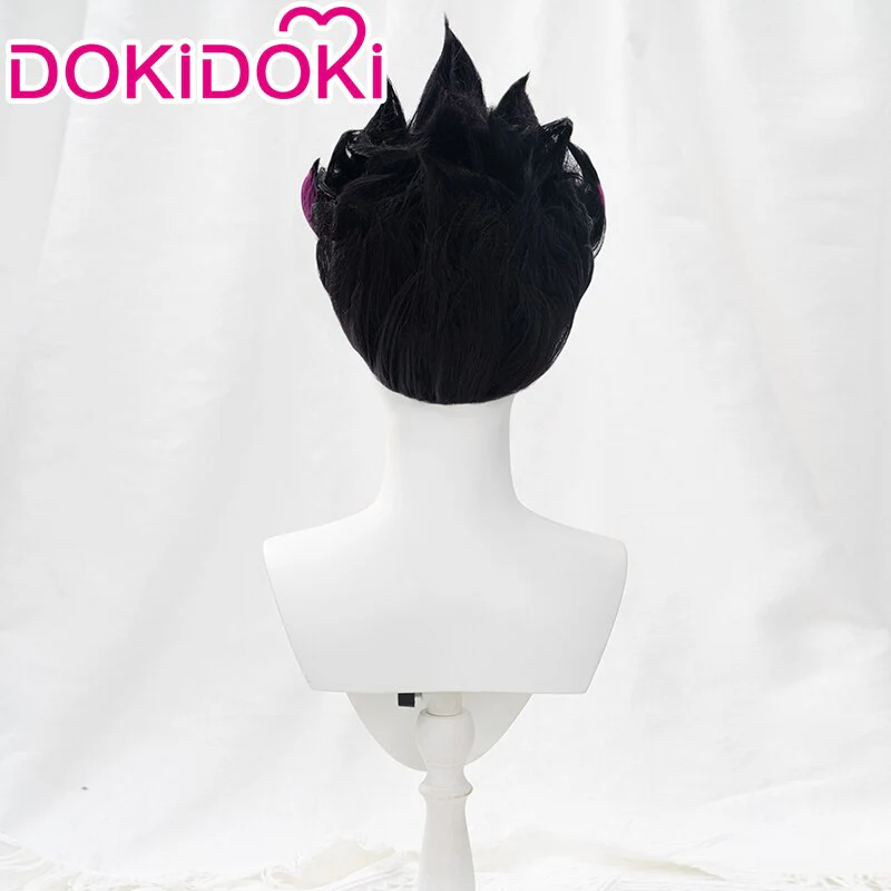【Ready For Ship】DokiDoki Game Genshin Impact Cosplay Yakshas Bosacius Fushe Wig  Marshal Vritras Cosplay Wig Short - Image 3