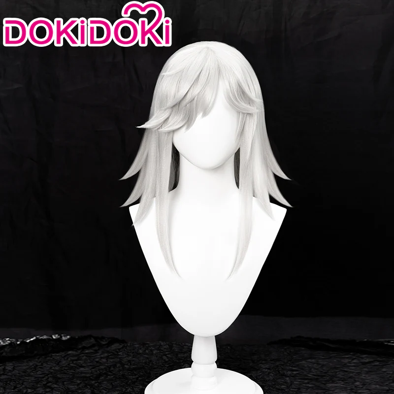 【Wig Ready For Ship】DokiDoki Game Genshin Impact Cyno Cosplay Long White Wig / Hat Sumeru - Image 2