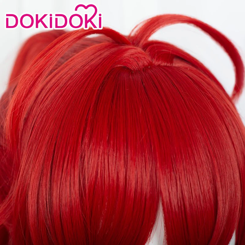 【Ready For Ship】DokiDoki Game Genshin Impact Diluc High Ponytail Cosplay Long Hair - Image 4