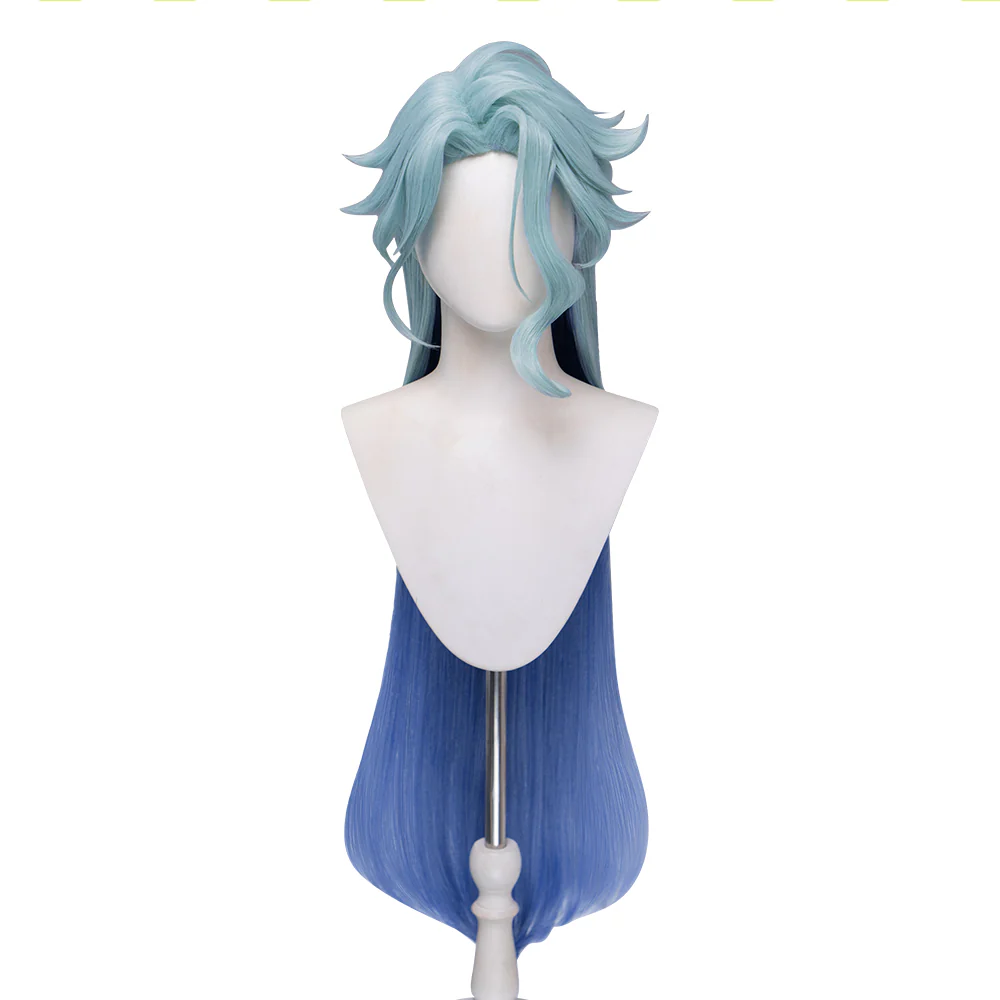 【Ready For Ship】DokiDoki Game Genshin Impact Dottore Cosplay Wig Doctor Short Blue / Earring / Ear Clip / Alchemy Bottle - Image 10