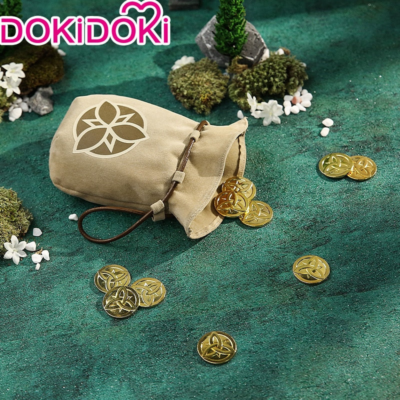 DokiDoki Game Genshin Impact Props Cosplay Mora Gold Coin Metal Zhongli / Childe Cosplay Accessories - Image 2